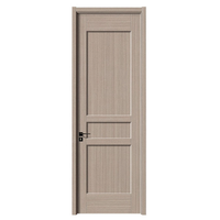Puerta Elegante de Madera MDF con Patrones Sencillos, Estilo Rústico, Insonorizada, Aislante Térmico, Reducción de Ruido, para Baño y Sala de Estar