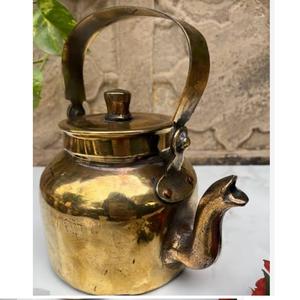 Tetera Árabe para Uso en Cocina y Catering, Artículo Decorativo con Acabado Dorado, Tetera de Latón Macizo - Product Image 5