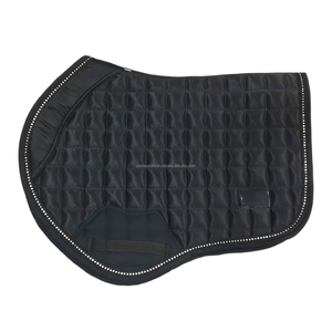 Rhinestone saddle <b>pads</b> all colors comfortable breathable sweat absorber horse beautiful satin saddle <b>pad</b> - Product Image 1