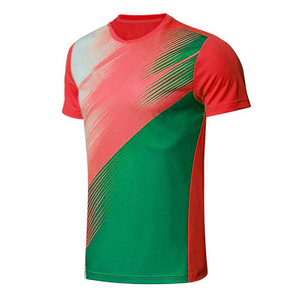 ชุดเทนนิสชายแบบซับลิเมชั่นสั่งทำพิเศษ เสื้อคอกลม กางเกงขาสั้น ชุดยูนิฟอร์มทีม OEM ชุดกีฬา โพลีเอสเตอร์ 100% แห้งเร็ว - Product Image 5