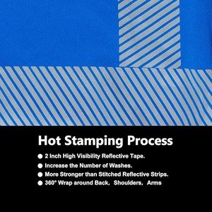 Tissu 100% polyester, vente en gros directe d'usine, prix bas, polo de sécurité réfléchissant à manches courtes - Product Image 6