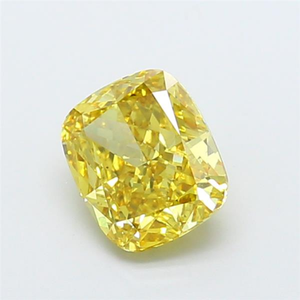 Diamante Radiante de Corte Cojín, Amarillo Intenso, Cultivado en Laboratorio, Certificado CVD, Gema Suelta para Joyería Fina Elegante, Brillo de Lujo - Product Image 3