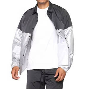 Ensemble de course pour homme coupe-vent avec veste à poignets élastiques et pantalon assorti, en polyester respirant - Product Image 4