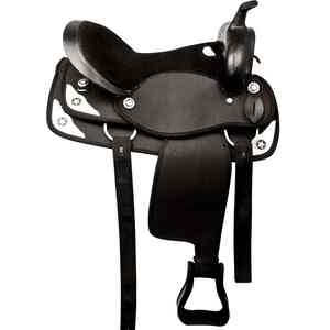 Silla de montar occidental de cuero genuino de alta calidad, personalizable, estilo inglés, con asiento suave para montar a caballo. - Product Image 4
