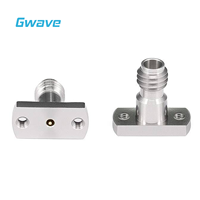 Conector PCB Vertical Hembra Sin Soldadura Gwave de 1.0 mm, Brida de 2 Orificios, DC a 110 GHz