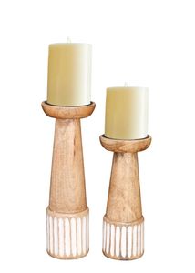 Eco-Friendly Handmade Wooden <b>Candle</b> <b>Holder</b> & Stand Customizable Size & Shape Contemporary Home Decor for Dining Tables & Events - Product Image 6