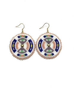 Boucles d'oreilles brodées à la main, en gros, au meilleur prix, avec perles, par MD HANDICRAFTS - Product Image 3