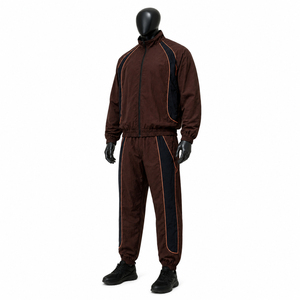 Ensemble de survêtement coupe-vent streetwear personnalisé OEM, vente en gros, tendance, pour homme, respirant, collection hiver - Product Image 2