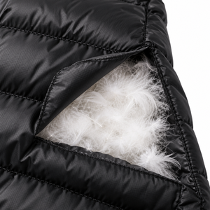 Women's <b>Black</b> Puffer <b>Vest</b> Solid Color Zipper Front Stand Collar Windproof Casual Outerwear OEM Service - Product Image 5