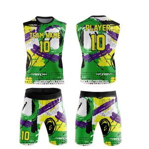 ชุดยูนิฟอร์มฟุตบอลแบบธง 7v7 ขายส่ง ชุดเสื้อและกางเกงขาสั้นพิมพ์ลายโลโก้ตามสั่ง สำหรับผู้ชาย ผู้หญิง และเด็ก ผ้าโพลีเอสเตอร์ระบายอากาศได้ดี เหมาะสำหรับทีมกีฬา - Product Image 1