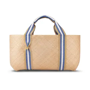 Sustainable Bamboo Bag with Handle, Shopping Bag for Beach Summer Vibe Wholesale Vietnam Handicraft