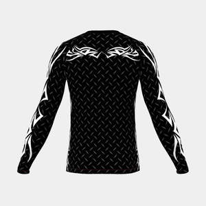 Maillot de bain à manches longues avec logo personnalisé sur le devant |   Vêtements de sport respirants et écologiques en polyester/spandex, service OEM, séchage rapide - Product Image 2