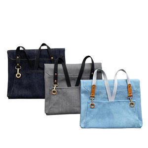 Tablier en toile avec poches et sangles en cuir, vêtements de travail durables pour barbiers et artisans - Product Image 2