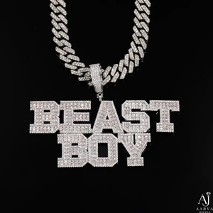 Collar con Colgante de Letra o Número Personalizado con Moissanita, Cadena de Plata 925, Joyería Hip Hop con Nombre, Regalo, Certificado por Terceros AARVA - Product Image 1