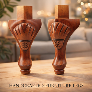 Wholesale Handcrafted Solid Wood <b>Sofa</b> <b>Legs</b> Carved Vintage Furniture <b>Replacement</b> Feet Hardware Kit Heavy Duty Easy Installation - Product Image 4