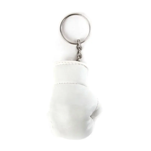Porte-clés Gant de Boxe en Cuir PU Blanc Ivoire avec Anneaux de Suspension, Léger, Accessoire de Sac, Souvenir Sportif - Product Image 3