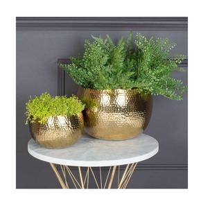 Jardinières en métal doré antique, faites à la main, élégantes, en stock au prix de gros - Product Image 1