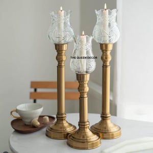 Elegante Portavelas de Mesa de Alta Gama con un Magnífico Marco Geométrico Dorado para el Hogar y el Jardín, un Portavelas Único y Hermoso - Product Image 5