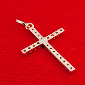 Colgante de Diamantes con Corte Brillante en Forma de Diamante, Oro Sólido de 14kt, Cultivado en Laboratorio, Estilo Deportivo y Moderno, Unisex, RIZTA JEWELS - Product Image 2