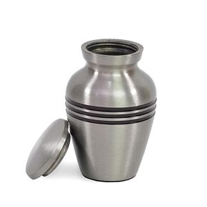 Urna Moderna de Acero Inoxidable en Forma de Lágrima, Ataúd Duradero para Mascotas para Uso Conmemorativo - Product Image 5