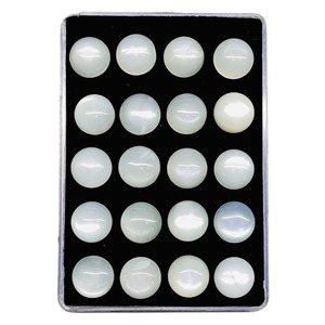 Cabujón Redondo de Piedra Lunar Natural de 11mm, Piedras Preciosas Sueltas de Piedra Lunar de Sri Lanka, Precio al por Mayor, Lote a Granel para Fabricación de Joyas - Product Image 6
