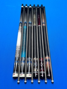 Queue de billard YFEN M7 en fibre de carbone de haute qualité, faite à la main, 12,5 mm, 1/2, avec poignée en cuir, à vendre - Product Image 2