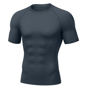 เสื้อแรชการ์ดแขนสั้นไม่มีลาย - Product Image 1