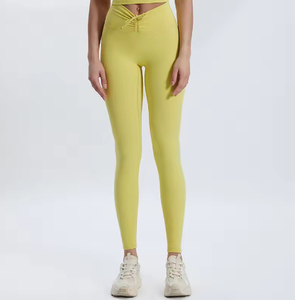 RA Wholesale Women's Custom <b>Leggings</b> Solid Pink Soft Fabric Tight Yoga Pants for women's High Quality <b>Seamless</b> <b>Leggings</b> - Product Image 2