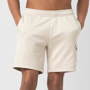 Suministro directo de fábrica, pantalones cortos de media manga para hombre de marca privada, último diseño, crea tu propio estilo, pantalones cortos transpirables de secado rápido en venta. - Product Image 4