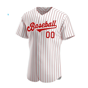 Camiseta de Béisbol Personalizada Blanca y Roja, Manga Corta, Unisex, Corte Regular, Cierre con Cordón, Transpirable, para Todas las Temporadas, Nombre del Equipo - Product Image 3