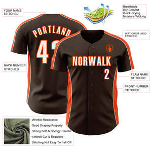 Maillot de baseball léger en maille respirante, personnalisable avec logo d'équipe, nom et numéro, vente en gros - Offre Spéciale - Product Image 3