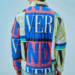 Wholesale Custom Men's Stand Collar <b>Winter</b> <b>Waterproof</b> Padded Bubble <b>Jacket</b> Quilted Outdoor Custom Puffer <b>Jacket</b> Men - Product Image 3