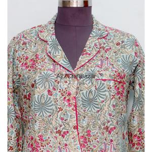 เดรสผ้าฝ้ายพิมพ์ลายดอกไม้สไตล์วินเทจ ทรงมิดิ  รักษ์โลก  เซ็กซี่  โบฮีเมียน  ฮิปฮอป  สำหรับงานปาร์ตี้  คอวี  แขนทรงกระดิ่ง  ติดกระดุม - Product Image 3