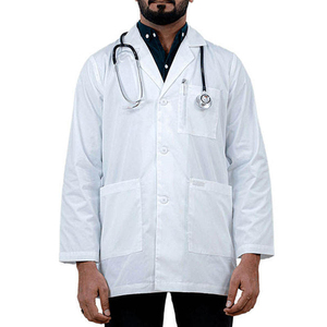 Batas de Laboratorio Premium para Hombre y Mujer, Manga Larga, Ropa de Trabajo Duradera, Tela Cómoda, Ropa Profesional de Laboratorio para Uso Médico - Product Image 1