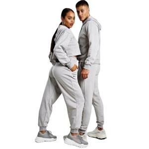 Conjuntos Deportivos Personalizados con Capucha para Parejas, Unisex, 100% Algodón, Invierno, Tallas Grandes, Ropa Deportiva Informal para Calle y Entrenamiento - Product Image 3