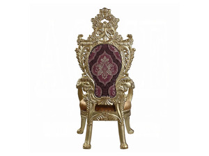 Ensemble de salle à manger de luxe royal en bois d'acajou, sculpté à l'or, 6 chaises, table de cuisine impériale, mobilier de villa et de manoir - Product Image 3