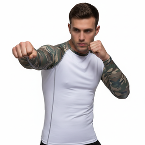 Premium Quality Custom Sublimation Pullover Long Sleeve Rash Guard <b>for</b> BJJ MMA Jiu Jitsu UPF 50 <b>Compression</b> <b>Shirt</b> Clothing - Product Image 4