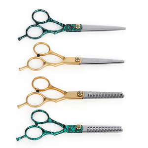 High Quality Professional Beauty Saloon Scissors Multi Color Hair Thinning Scissors with Stainless Steel Blade Thinning Scissors - Product Image 2
