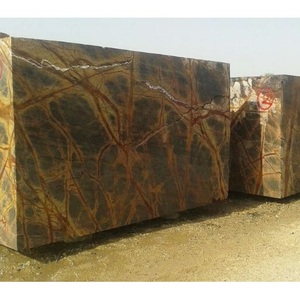 Bloc de marbre Rain Forest, finition naturelle, écologique, pour comptoirs de cuisine et dessus de meubles de salle de bain - Product Image 1