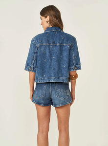 Shorts en jean pour femmes à prix d'usine, confortables, taille basse, personnalisables, ensembles de shorts en jean - Product Image 2