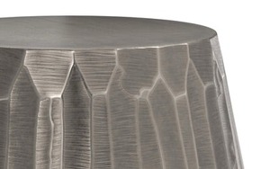 Metallic Charm Modern Metal Coffee <b>Table</b> <b>With</b> Round Top Industrial Design Handmade Living Room Furniture - Product Image 5