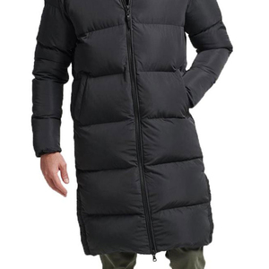 High Trending Winter Down Coaches <b>Jacket</b> for Men Custom Logo Stylish Long Length Puffer Coat with Hood Long Puffer Coat - Product Image 2