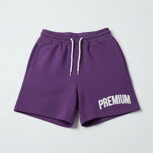 Shorts de sport en coton personnalisés avec impression en relief pour femmes, shorts d'entraînement, OEM, marque privée - Product Image 4