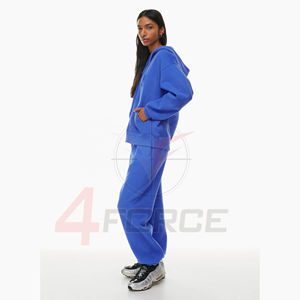 Sudadera con capucha extragrande para mujer, mezcla de algodón de 490 GSM, forro polar grueso, ropa de calle de invierno, moda, OEM, marca privada, fábrica de exportación - Product Image 5