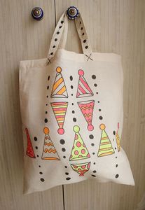 กระเป๋าผ้าแคนวาสสีธรรมชาติลายลูกกวาด ขนาดสั่งทำได้-กระเป๋าช้อปปิ้งราคาดีที่สุด - Product Image 6