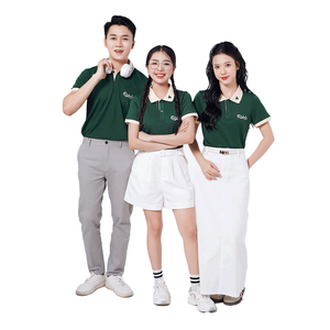 Uniforme Personalizable para Personal Promocional, Conjunto de Camisa Polo y Delantal, Ropa de Trabajo de Poliéster Tejido para Cafetería, Restaurante, Panadería - Product Image 3