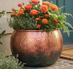 Jardinière décorative en métal de qualité supérieure, pot à fleurs moderne pour intérieur et extérieur, élégant, écologique, stylé, pour jardin, balcon, décoration de la maison. - Product Image 5