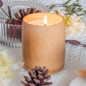 Handmade soy <b>wax</b> <b>candles</b> wholesale home fragrance decor competitive price natural bamboo <b>candle</b> - Product Image 1