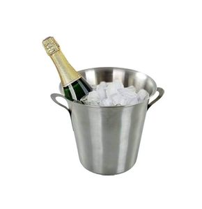 Cubeta de Hielo Redonda de Acero Inoxidable para Exteriores, para Cerveza, Vino, Champaña, de la Mejor Calidad - Product Image 1