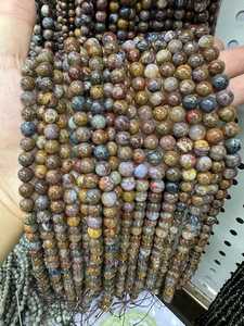 Cuentas redondas de pietersita natural, cuentas de piedra lisa para la fabricación de joyería, suministro al por mayor. - Product Image 3